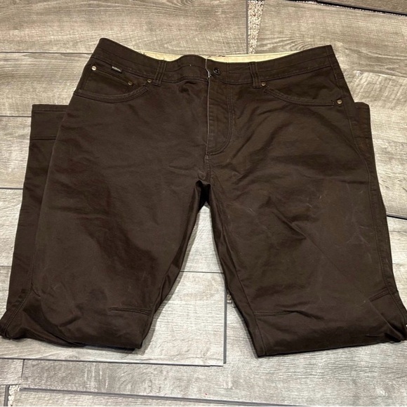 Kuhl Men’s Distressed Brown Vintage Patina Dye Hiker Hiking Pants Size 38 X 32